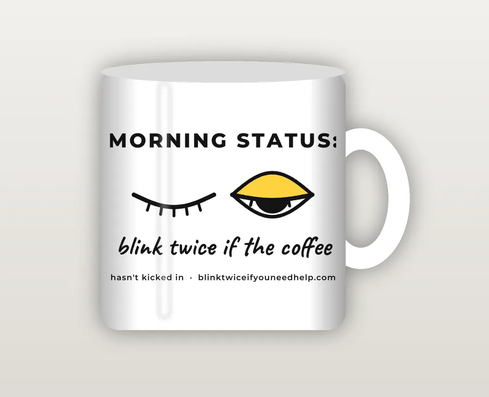 Morning Status Mug mockup